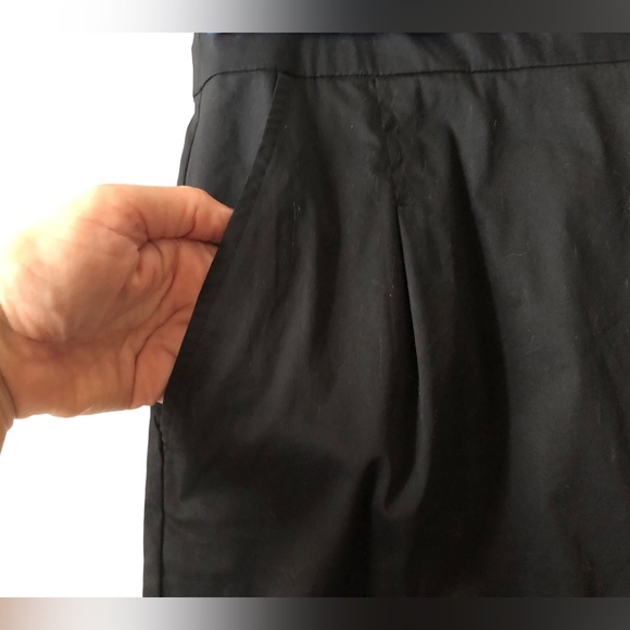 Banana Republic Black Sleeveless Cotton Blend Dress Sz 6 - Picture 8 of 10